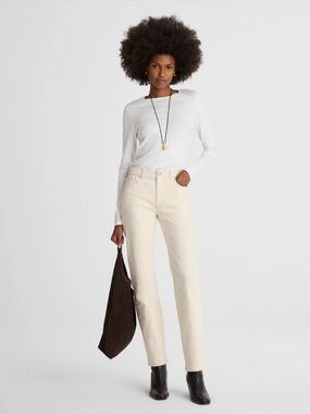 Madewell The Jules Slim-Straight Jean Vintage Canvas Comfort Stretch Size 27 NWT